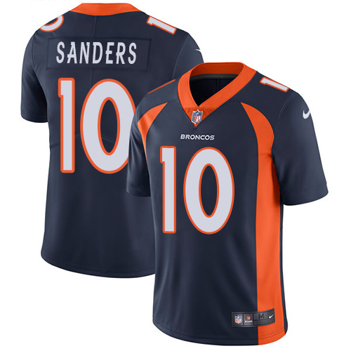 2019 men Denver Broncos #10 Sanders blue Nike Vapor Untouchable Limited NFL Jersey